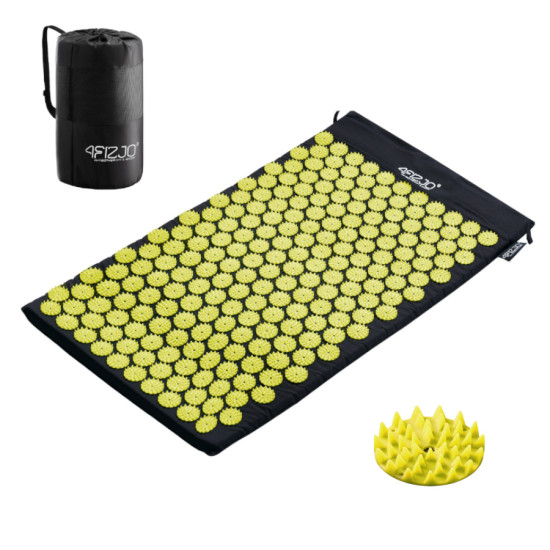 Купить Мат для иглоукалывания  4FIZJO Classic Mat Аппликатор Кузнецова Black/Yellow в Киеве - фото №1